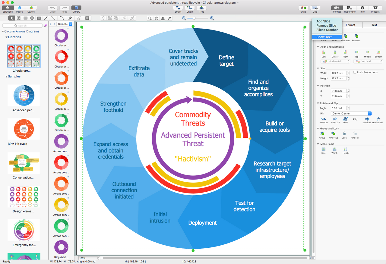 Circular Arrows Diagrams Solution for macOS X